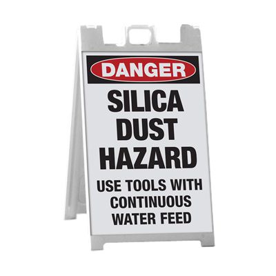 Silica Dust Hazard - Silica Barricade Signs
