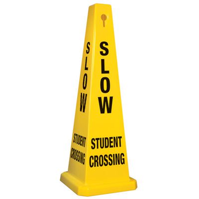 Slow Student Crossing - Safety Cones