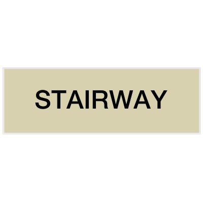 Stairway - Engraved Standard Worded Signs
