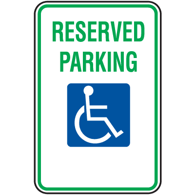 ADA Handicapped Parking Signs - Reserved Parking