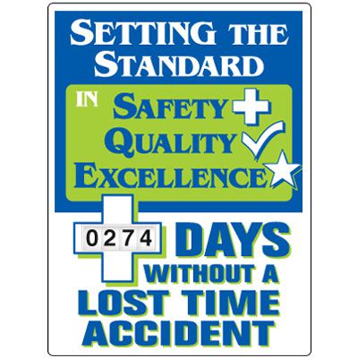 Stock Scoreboards - Days Without Lost Time Accident