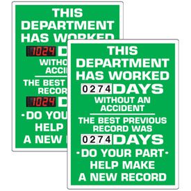 Stock Scoreboards - Department Without An Accident