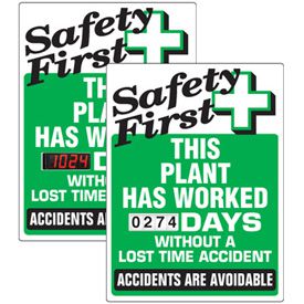 Stock Scoreboards - Safety First Plant