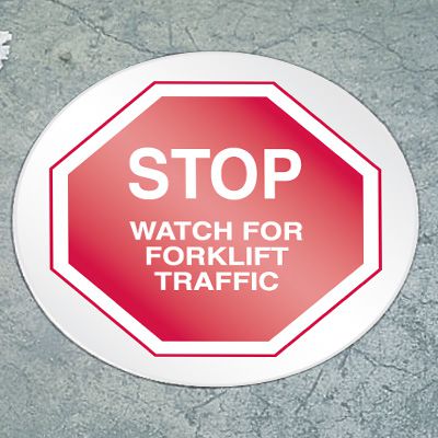 Stop Floor Marker - Forklift Traffic