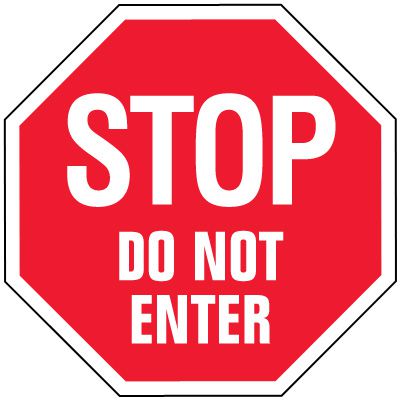 Stop Signs - Stop Do Not Enter