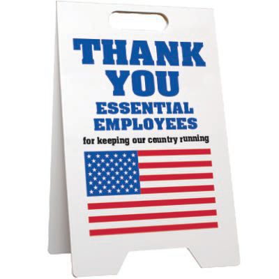 Thank You Essential Employees Floor Stand