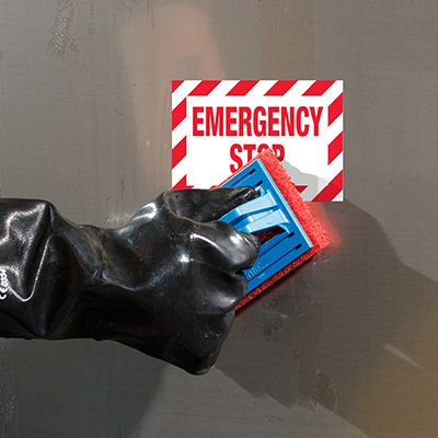 ToughWash® Labels - Emergency Stop
