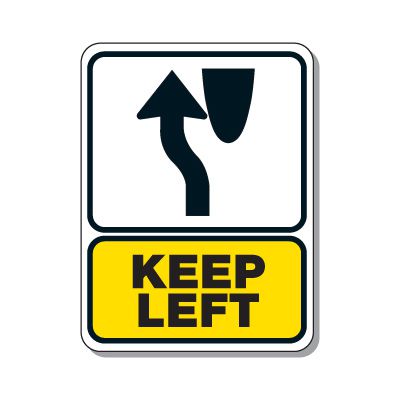Traffic Pattern Sign - Keep Left