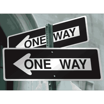 Traffic Signs - One Way