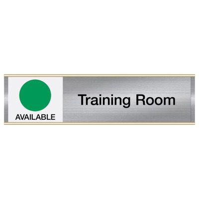 Training Room-Available/In Use - Engraved Facility Sliders