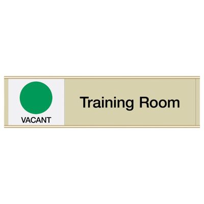 Training Room-Vacant/Occupied - Engraved Facility Sliders
