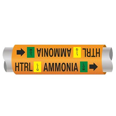 Ultra-Mark® Ammonia Pipe Markers - Hi Temp Recirculated Liq
