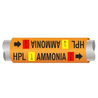 Ultra-Mark® Ammonia Pipe Markers - High Pressure Liquid