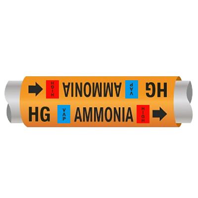 Ultra-Mark® Ammonia Pipe Markers - Hot Gas