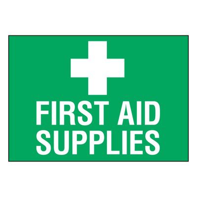 Ultra-Stick Signs - First Aid Supplies