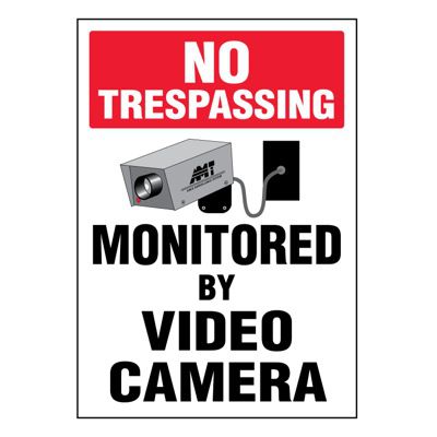 Ultra-Stick Signs - No Trespassing