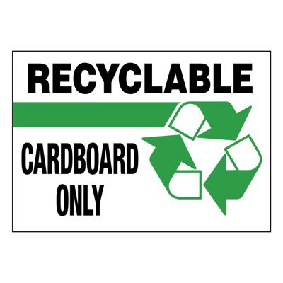 Ultra-Stick Signs - Recyclable Cardboard Only