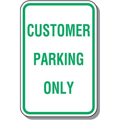 Visitor Parking Signs - Customer Parking Only