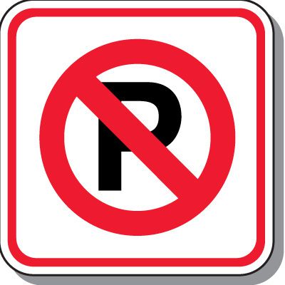 Visitor Parking Signs - No Parking Symbol