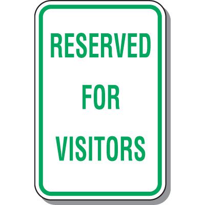 Visitor Parking Signs - Reserved For Visitors