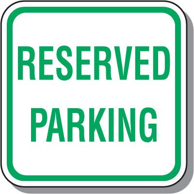 Visitor Parking Signs - Reserved Parking
