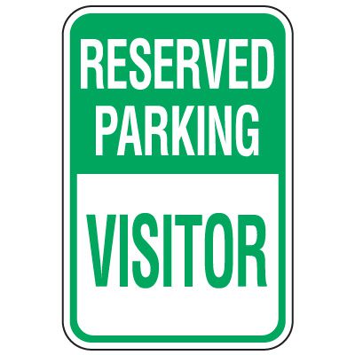 Visitor Parking Signs - Reserved Parking Visitor