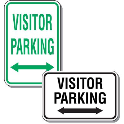 Visitor Parking Signs - Visitor Parking (Double Arrow)