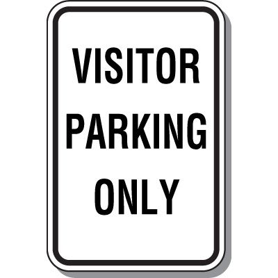 Visitor Parking Signs - Visitor Parking Only