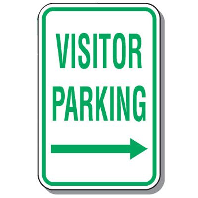 Visitor Parking Signs - Visitor Parking (Right Arrow)