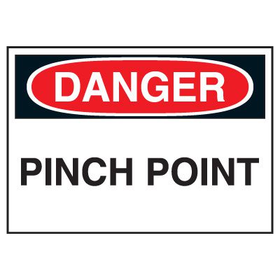 Warning Labels - Pinch Point