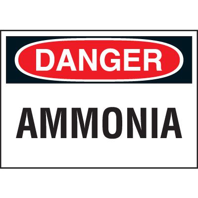 Warning Labels - Ammonia