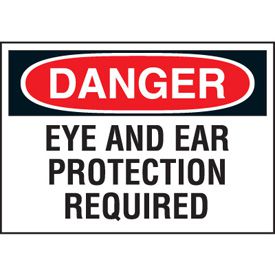 Warning Labels - Eye And Ear Protection Required