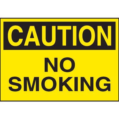 Warning Labels - No Smoking