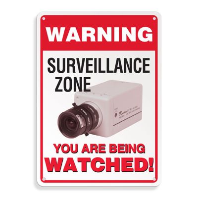 Warning Surveillance Zone Signs