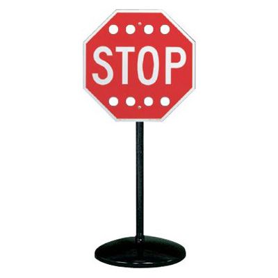 Wind-Resistant Stop Sign Stanchion