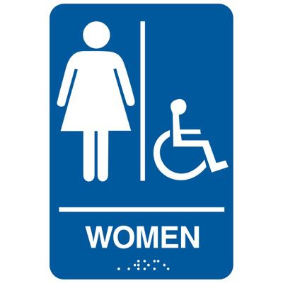 Women (Accessibility) - Economy Braille Signs