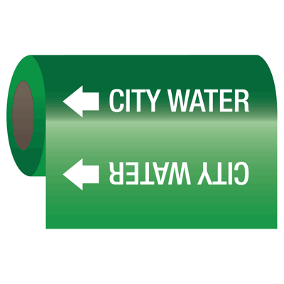 Wrap Around Adhesive Roll Markers - City Water