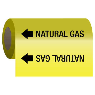 Wrap Around Adhesive Roll Markers - Natural Gas