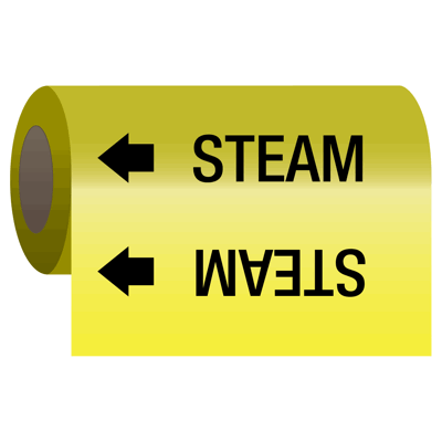 Wrap Around Adhesive Roll Markers - Steam