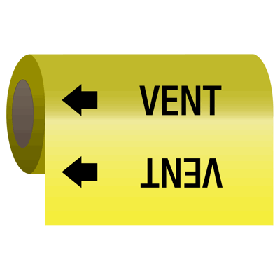 Wrap Around Adhesive Roll Markers - Vent