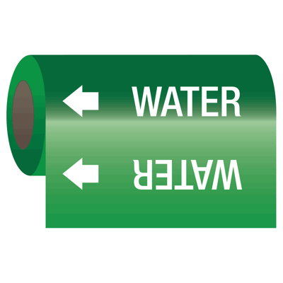 Wrap Around Adhesive Roll Markers - Water