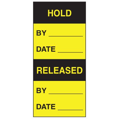 Write-On Action Labels - Hold