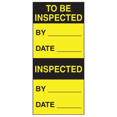 Write-On Action Labels - To Be Inspected