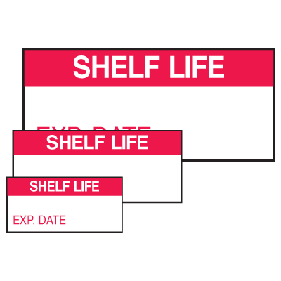 Shelf Life Exp. Date Self Laminating Labels