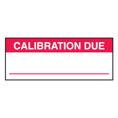 Calibration Write-On Labels