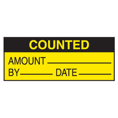 Counted Amount By Date Write On Labels