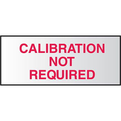 Write On Labels - Calibration Not Required