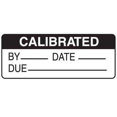 Calibrated By Date Due Write On Labels On A Roll
