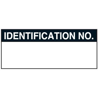 Write-On Status Roll Labels - Identification No