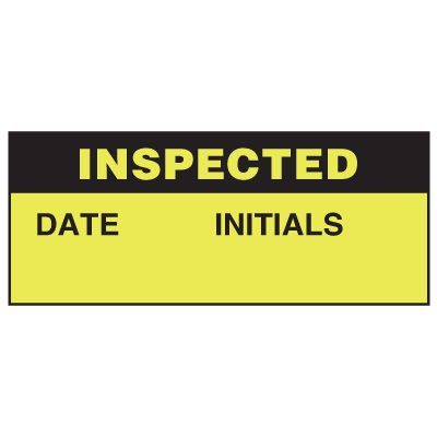 Write-On Status Roll Labels - Inspected